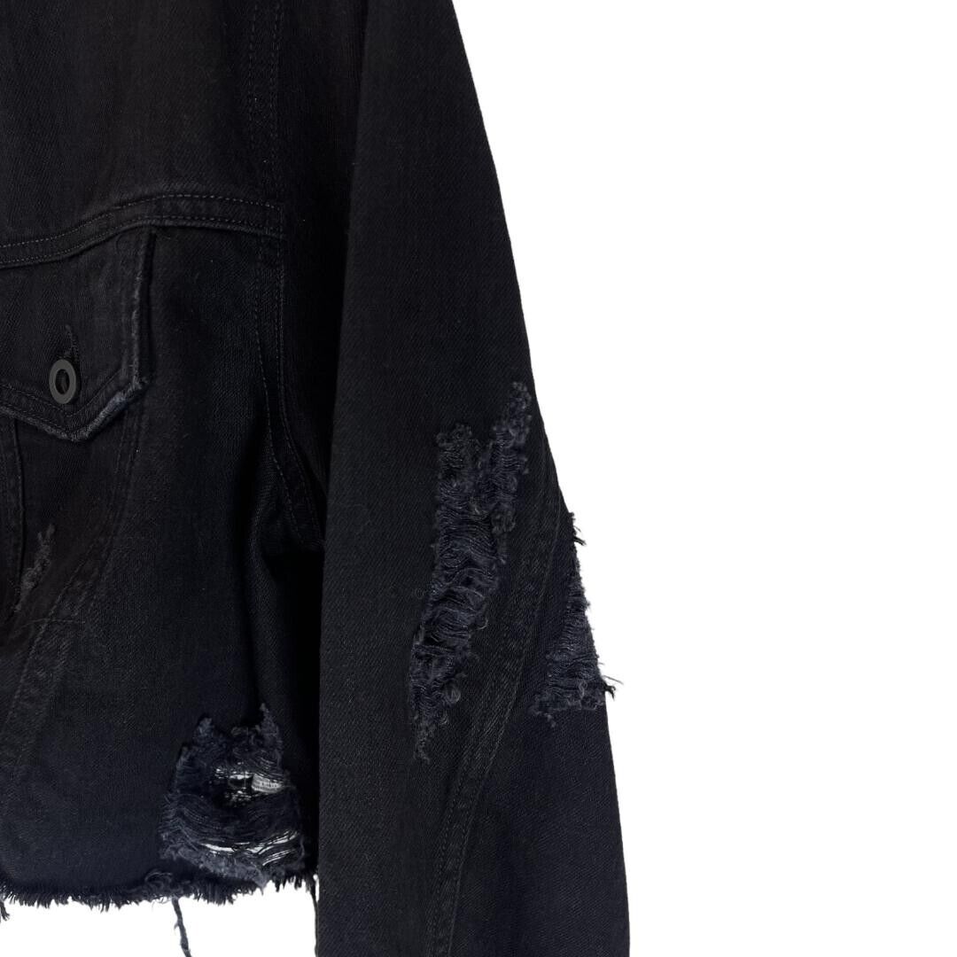 DIESEL DE-POPPY Cropped Denim Jacket 00SM5W 0IATU Women Size S GENUINE 249€