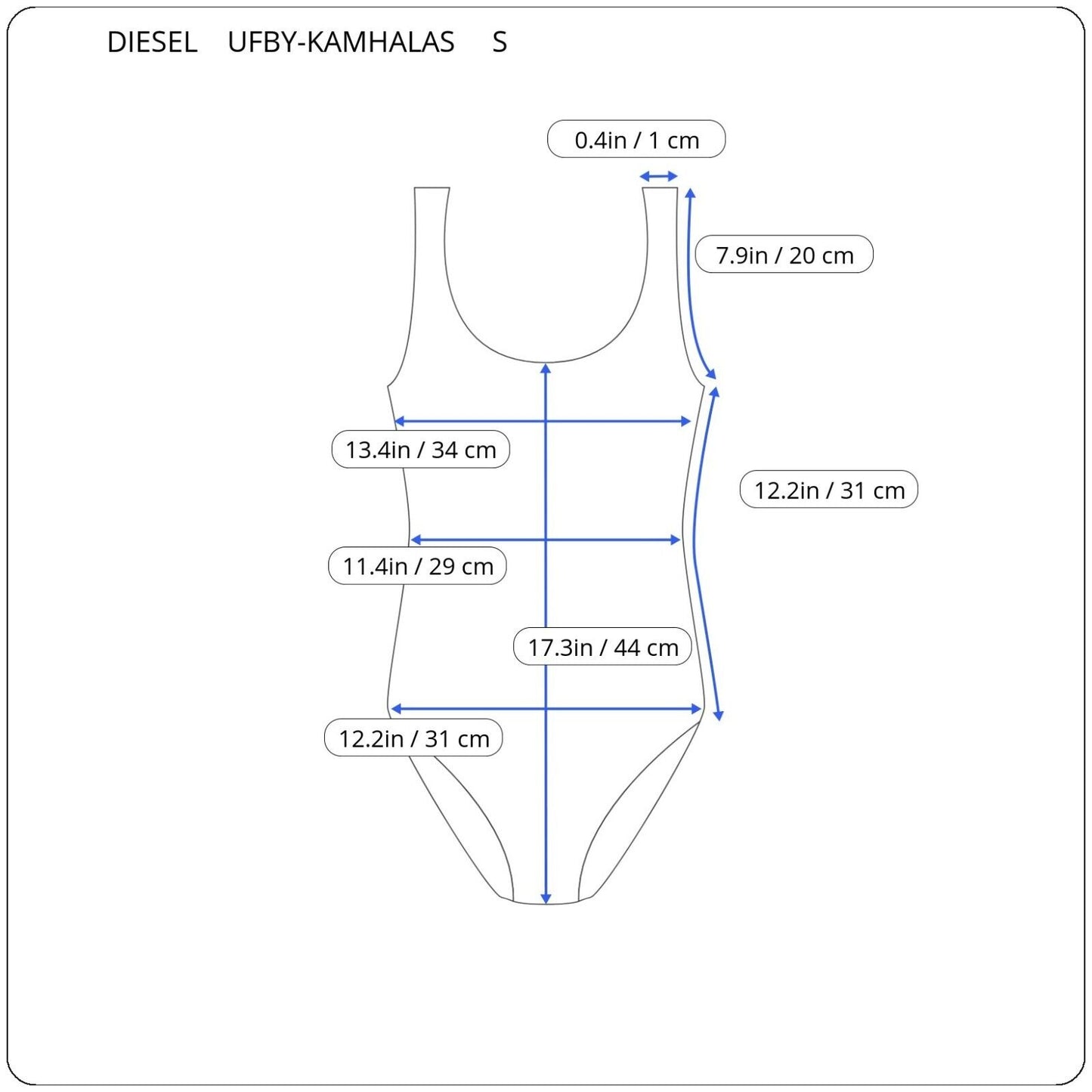 DIESEL UFBY-KAMHALAS UW MOTERIŠKAS BODIS A04036 0QEAC