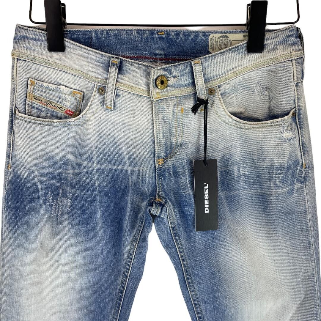 Diesel LOWKY 00CQMK 0812B SLIM-STRAIGHT Moteriški džinsai žemu juosmeniu