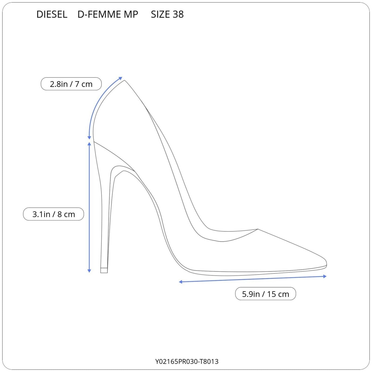 DIESEL D-FEMME MP AUKŠTAKULNIAI Y02165 PR030 T8013