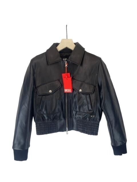 Diesel G-FEIJOA WOMEN LEATHER JACKET 06191 0PDAF SIZE S GENUINE RRP 480€