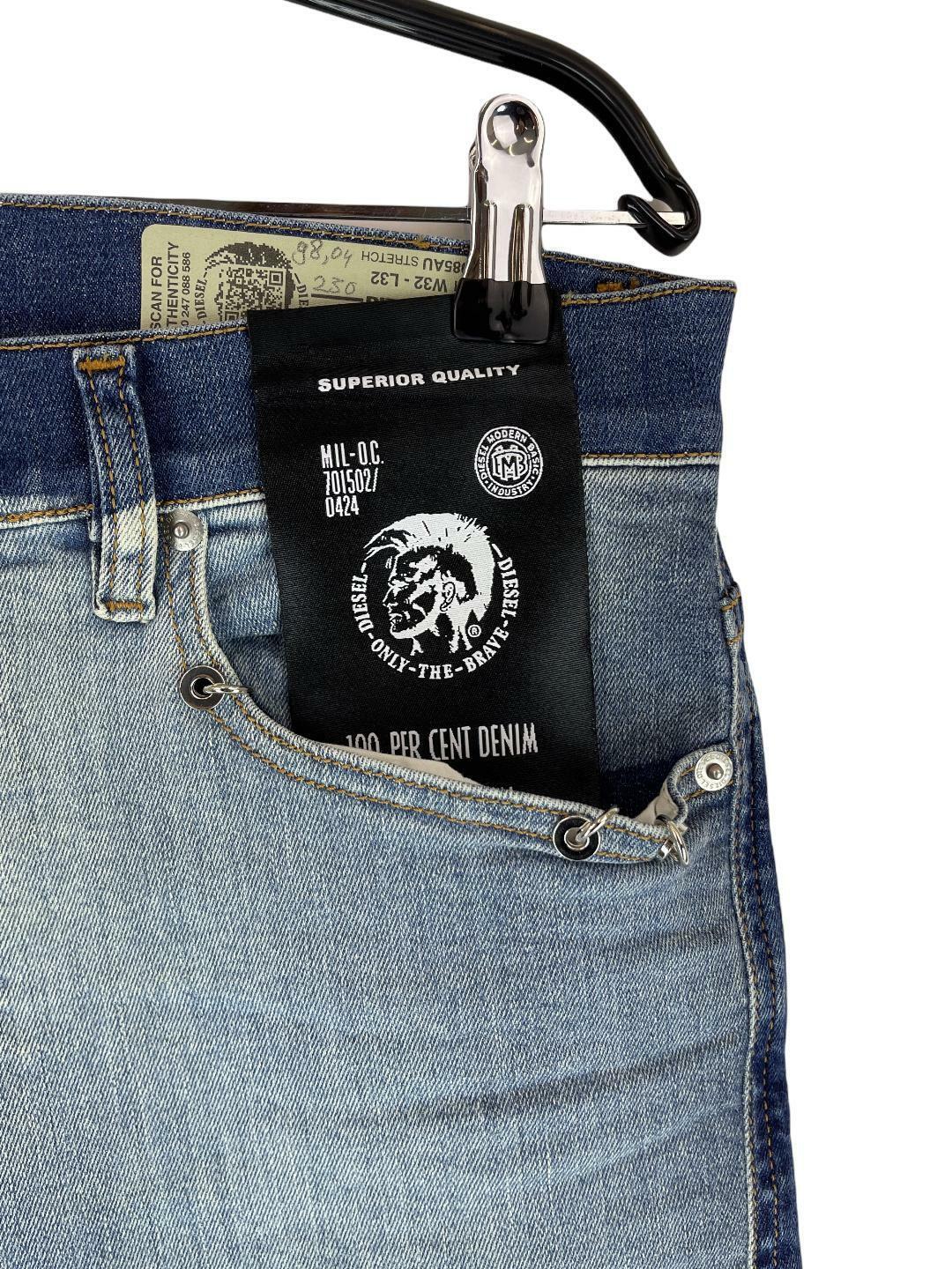 Diesel D-ISTORT-SP 00SXIZ 085AU SUPER-SKINNY Vyriški džinsai