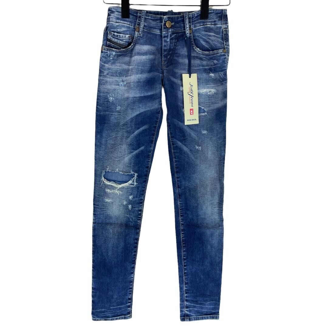 DIESEL GRUPEE-S-NE WOMEN JOGG JEANS 00SL83 R70R6 SIZE 23 GENUINE RRP 299€