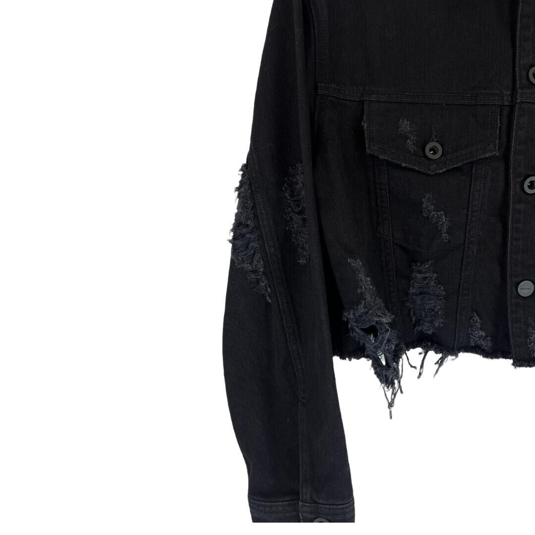 DIESEL DE-POPPY Cropped Denim Jacket 00SM5W 0IATU Women Size S GENUINE 249€