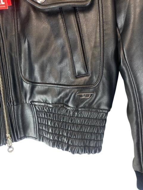 Diesel G-FEIJOA WOMEN LEATHER JACKET 06191 0PDAF SIZE M GENUINE RRP 480€