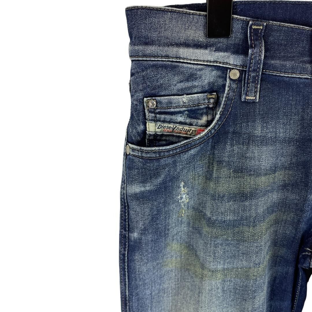 Diesel GRUPEE 00SFCU 0838T SUPER SLIM-SKINNY Moteriški džinsai žemu juosmeniu