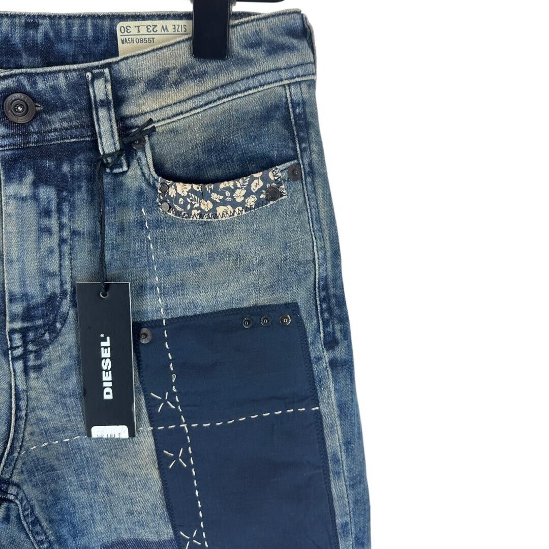 DIESEL REEN L.30 JEANS WITH DEFECTS 00SQ4W 0855T W23 L30 GENUINE 39 RRP 199€