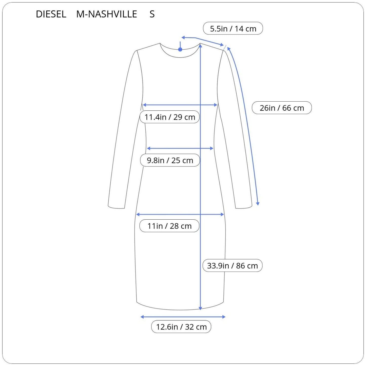 DIESEL M-NASHVILLE MOTERIŠKA SUKNELĖ A05086 0CFAV