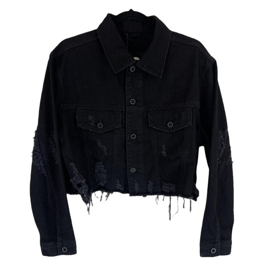 DIESEL DE-POPPY Cropped Denim Jacket 00SM5W 0IATU Women Size S GENUINE 249€