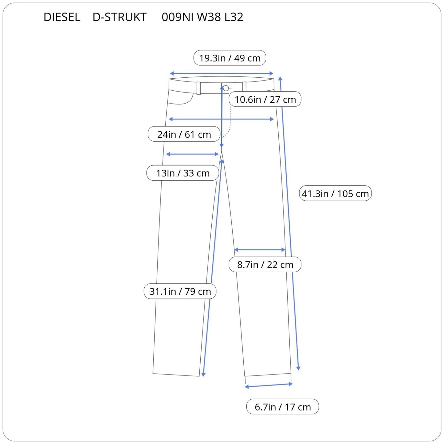 DIESEL D-STRUKT A02182 009NI SLIM STRECH