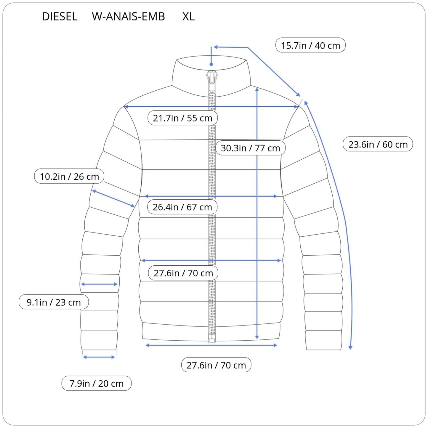 DIESEL W-ANAIS-EMB JACKET