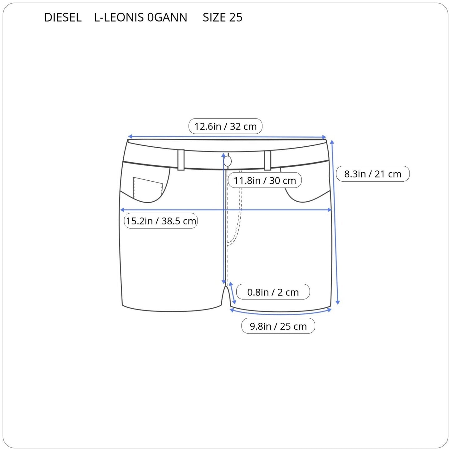 DIESEL L-LEONIS ODINIAI ŠORTAI 00SVJK 0GANN