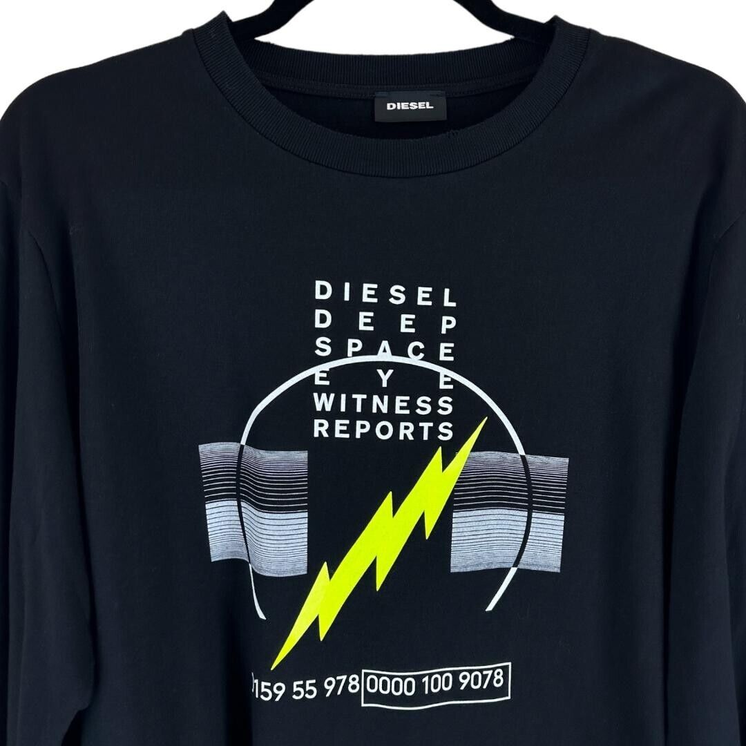 DIESEL T-JUST-LS-J3 00S4EG 0GATD Men T-Shirt Long Sleeve SIZE S Genuine RRP 179€