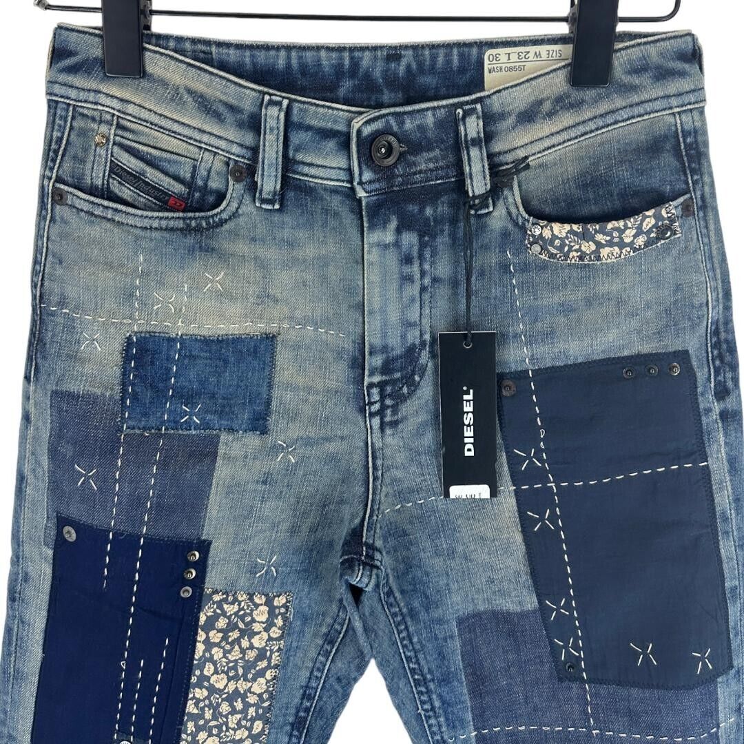 DIESEL REEN L.30 JEANS WITH DEFECTS 00SQ4W 0855T W23 L30 GENUINE 39 RRP 199€