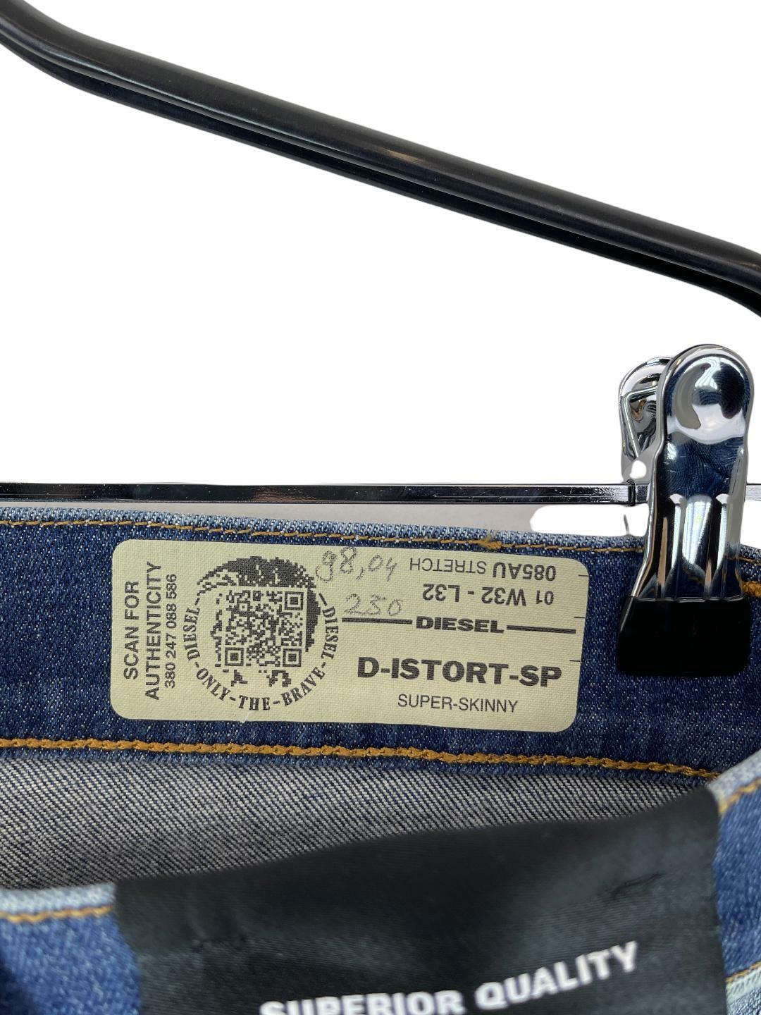 Diesel D-ISTORT-SP 00SXIZ 085AU SUPER-SKINNY Vyriški džinsai