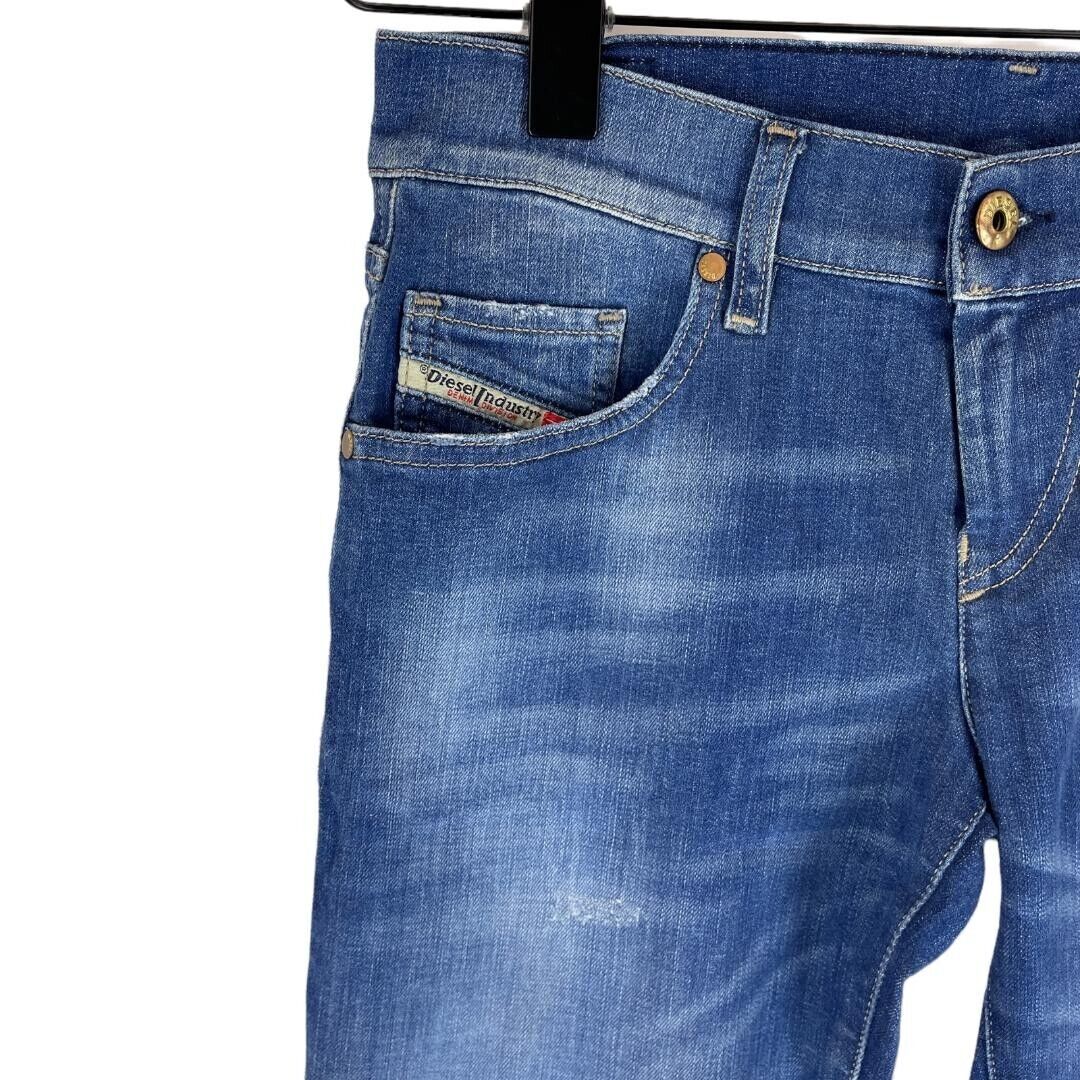 Diesel GRUPEE Moteriški džinsai 00SFCU 0664S SLIM-SKINNY Žemu juosmeniu