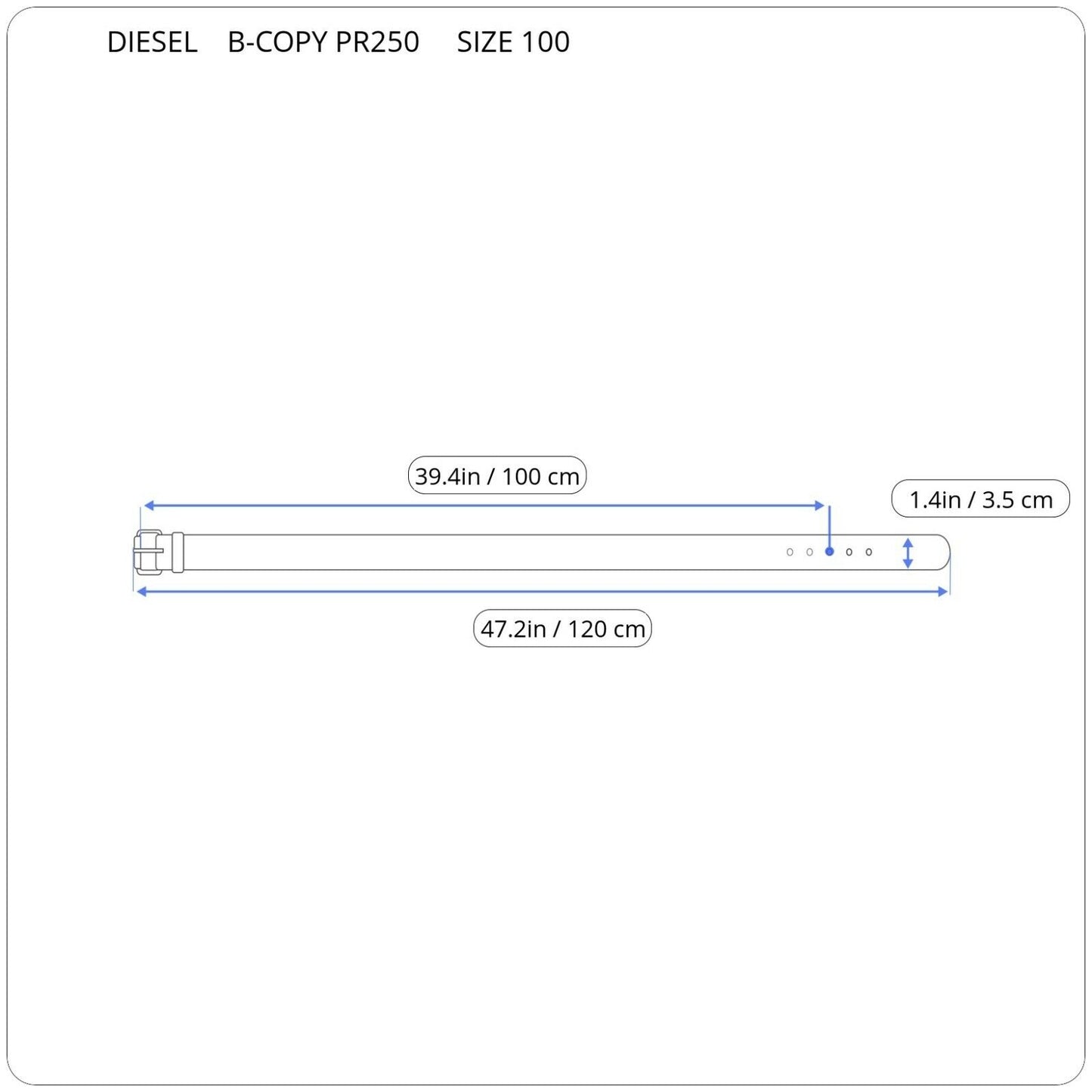 DIESEL B-COPY DIRŽAS X07131 PR250 T6024