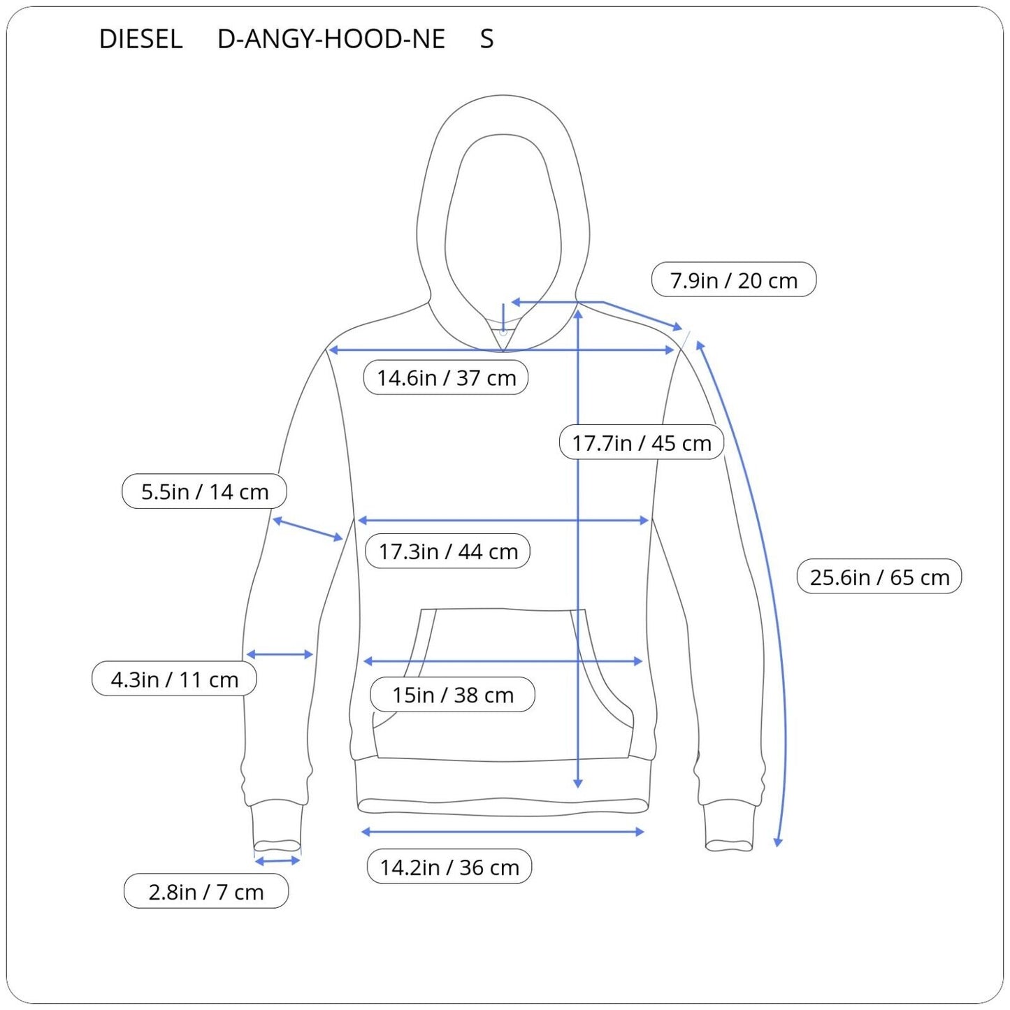 DIESEL D-ANGY-HOOD-NE A04021 09E28 02