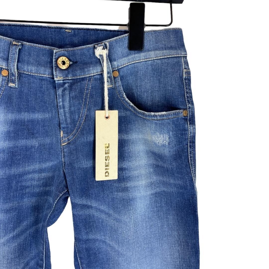 Diesel GRUPEE Moteriški džinsai 00SFCU 0664S SLIM-SKINNY Žemu juosmeniu