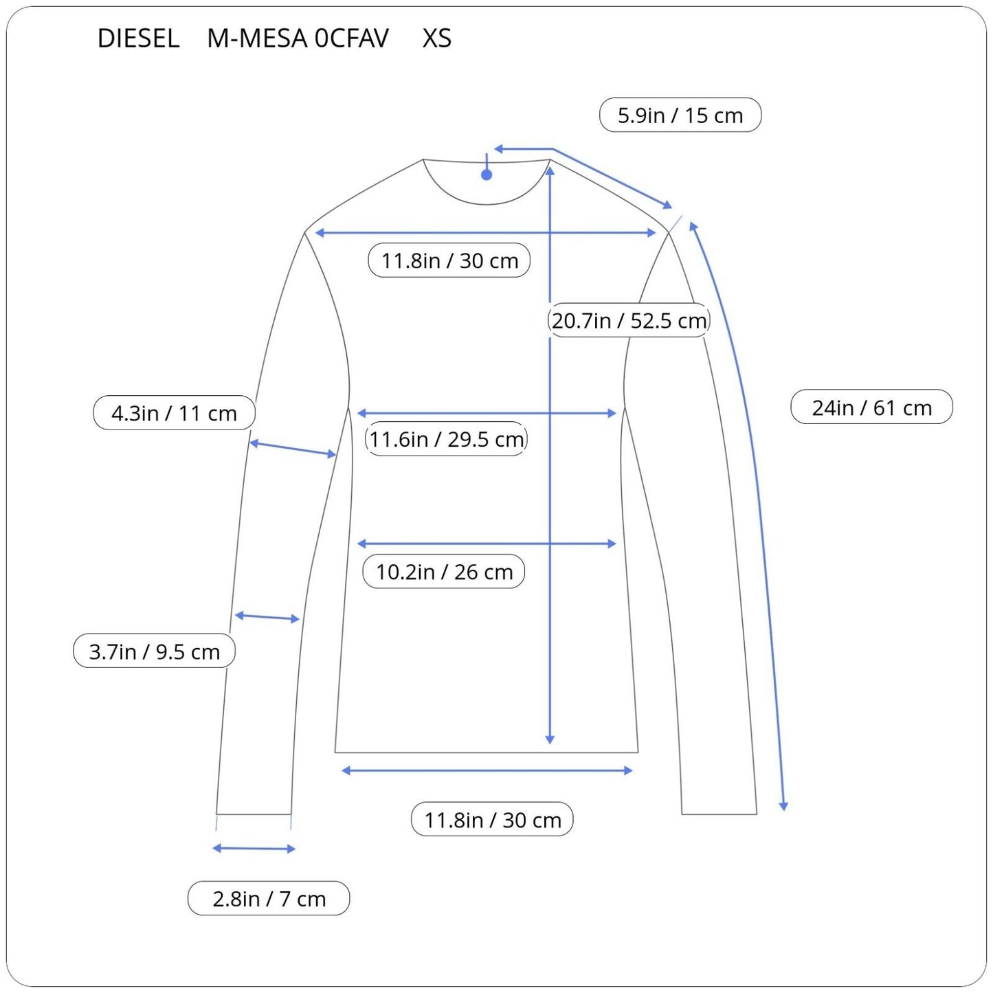 DIESEL M-MESA MOTERIŠKAS MEGZTINIS A05085 0CFAV