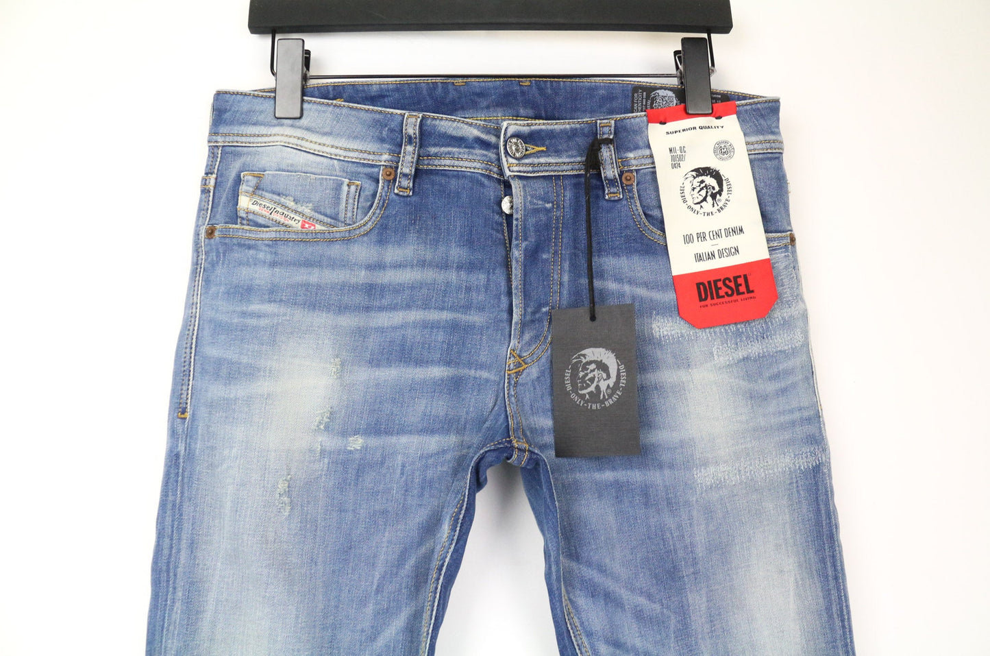 Diesel Mens SLEENKER X  Jeans 00SWJF 009FC 1 - Waist 32 - L 32