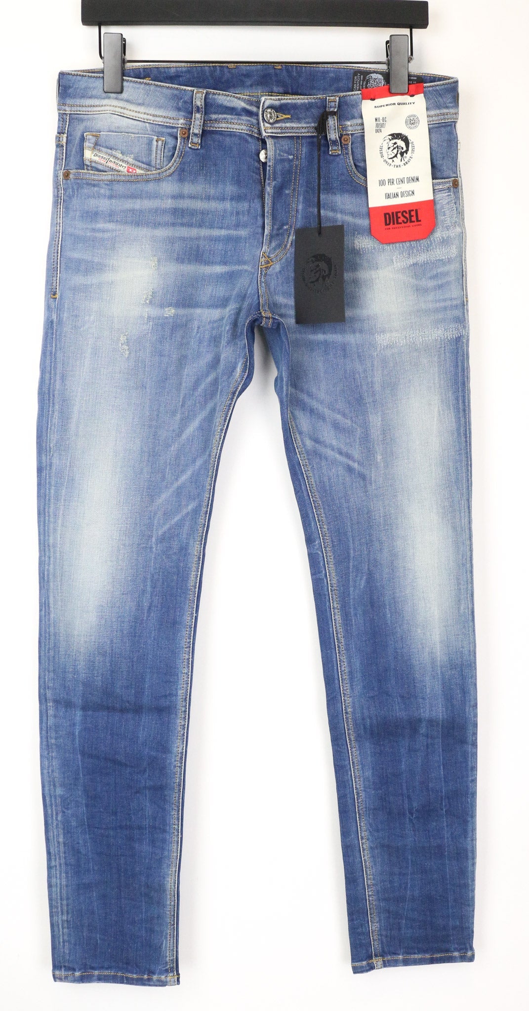 Diesel Mens SLEENKER X  Jeans 00SWJF 009FC 1 - Waist 32 - L 32