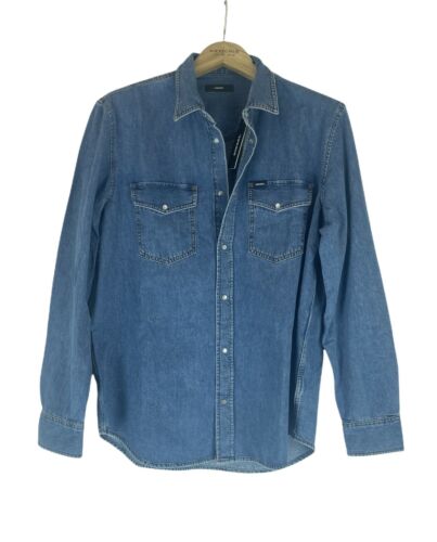 DIESEL D-ROOKE shirt mens denim 00S1TE 0BARS